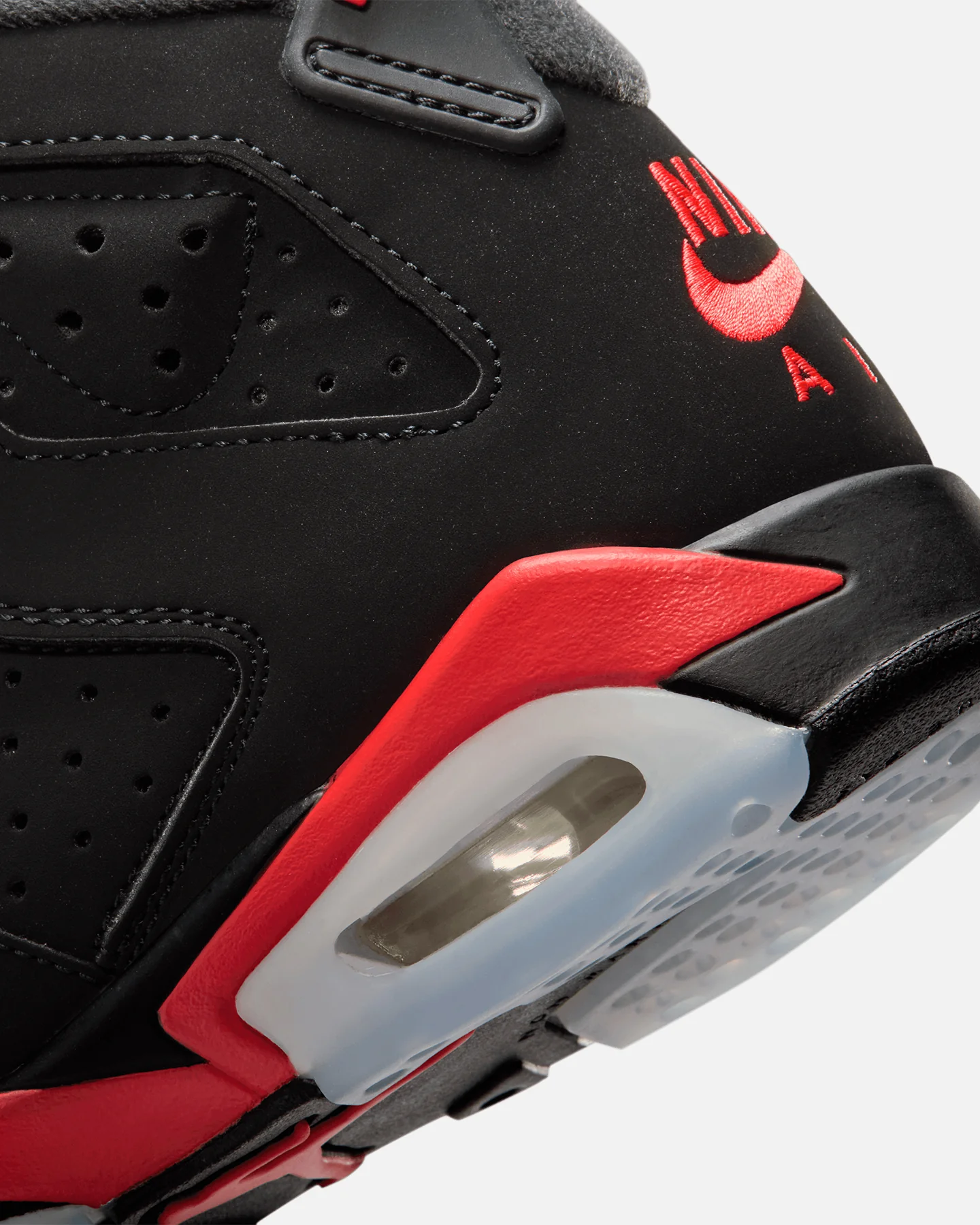 Jordan Kids' Air Jordan 6 Retro "Infrared Salesman" (GS) Black/Lt Crimson - Image 8