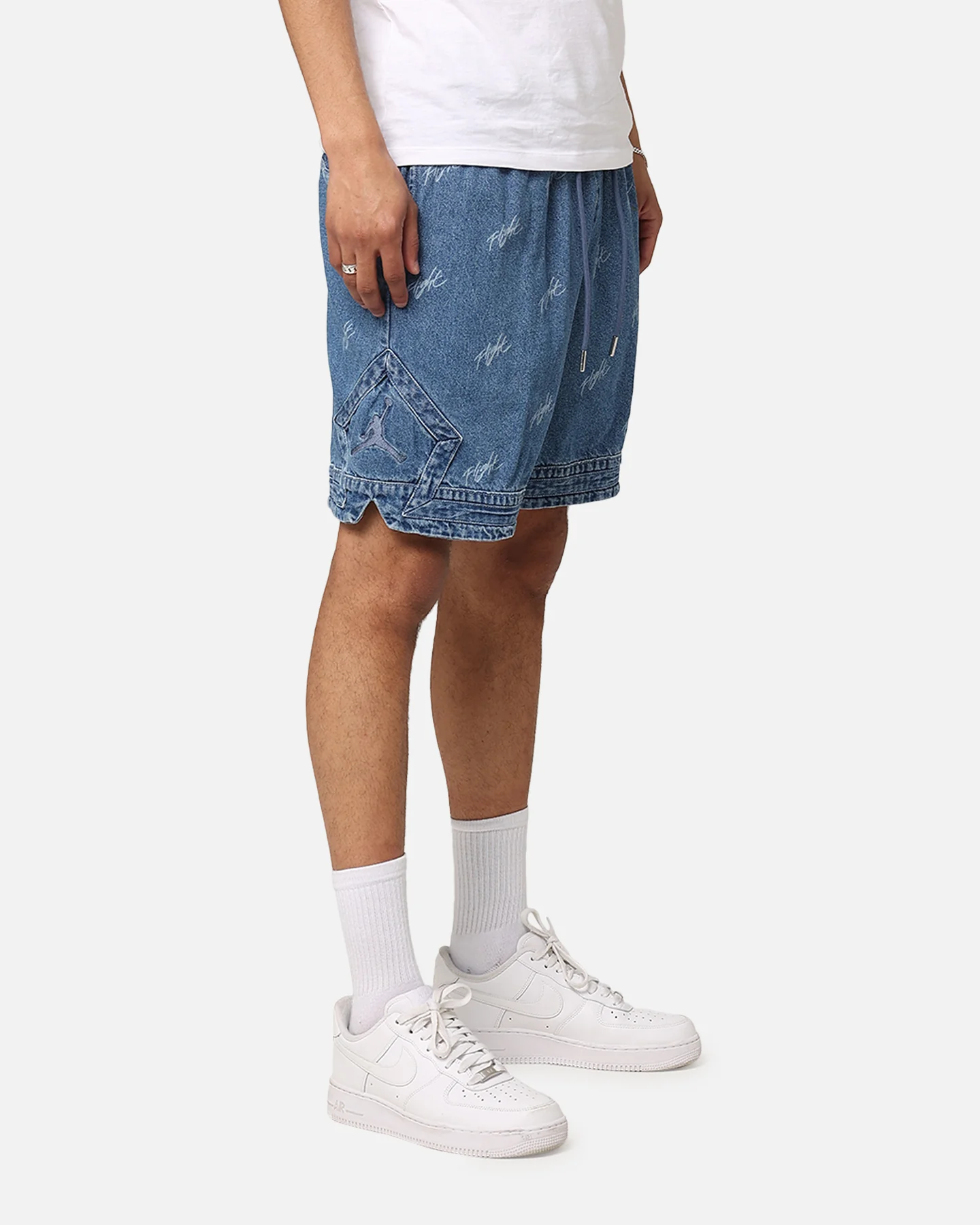 Jordan Air Jordan Deni AOP Shorts Blue Grey - Image 5