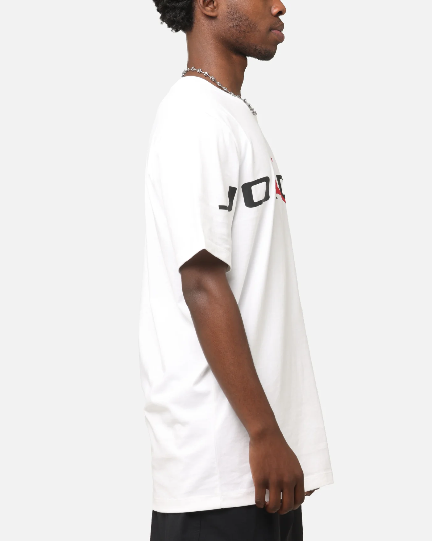 Jordan Air Stretch Crewneck T-Shirt White/Black - Image 5