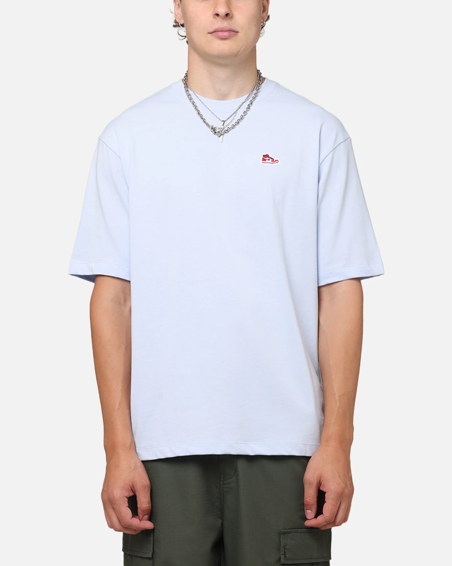 Jordan Brand Sneaker Patch Crew T-Shirt Blue/Black