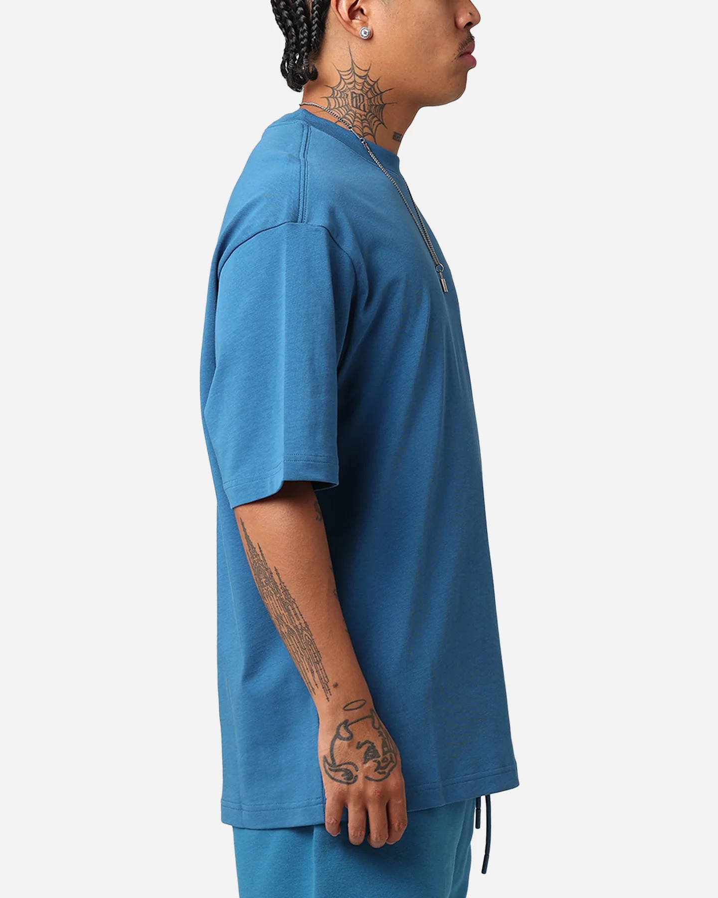 Jordan Brand Sneaker Patch Crewneck T-Shirt Industrial Blue - Image 5