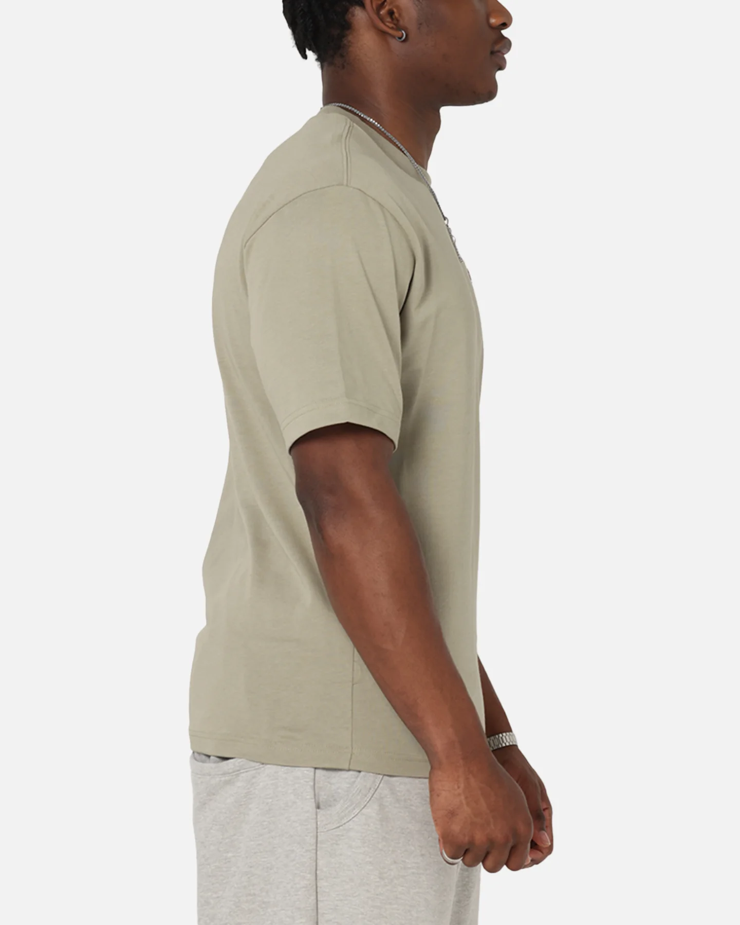 Jordan Brand Sneaker Patch Crewneck T-Shirt Khaki/Black - Image 4