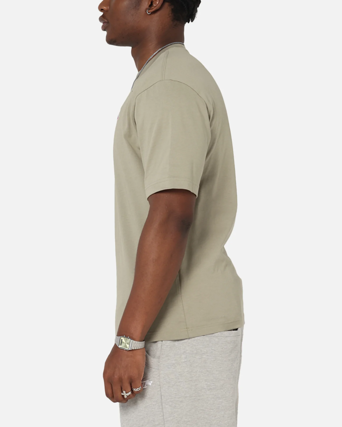 Jordan Brand Sneaker Patch Crewneck T-Shirt Khaki/Black - Image 5