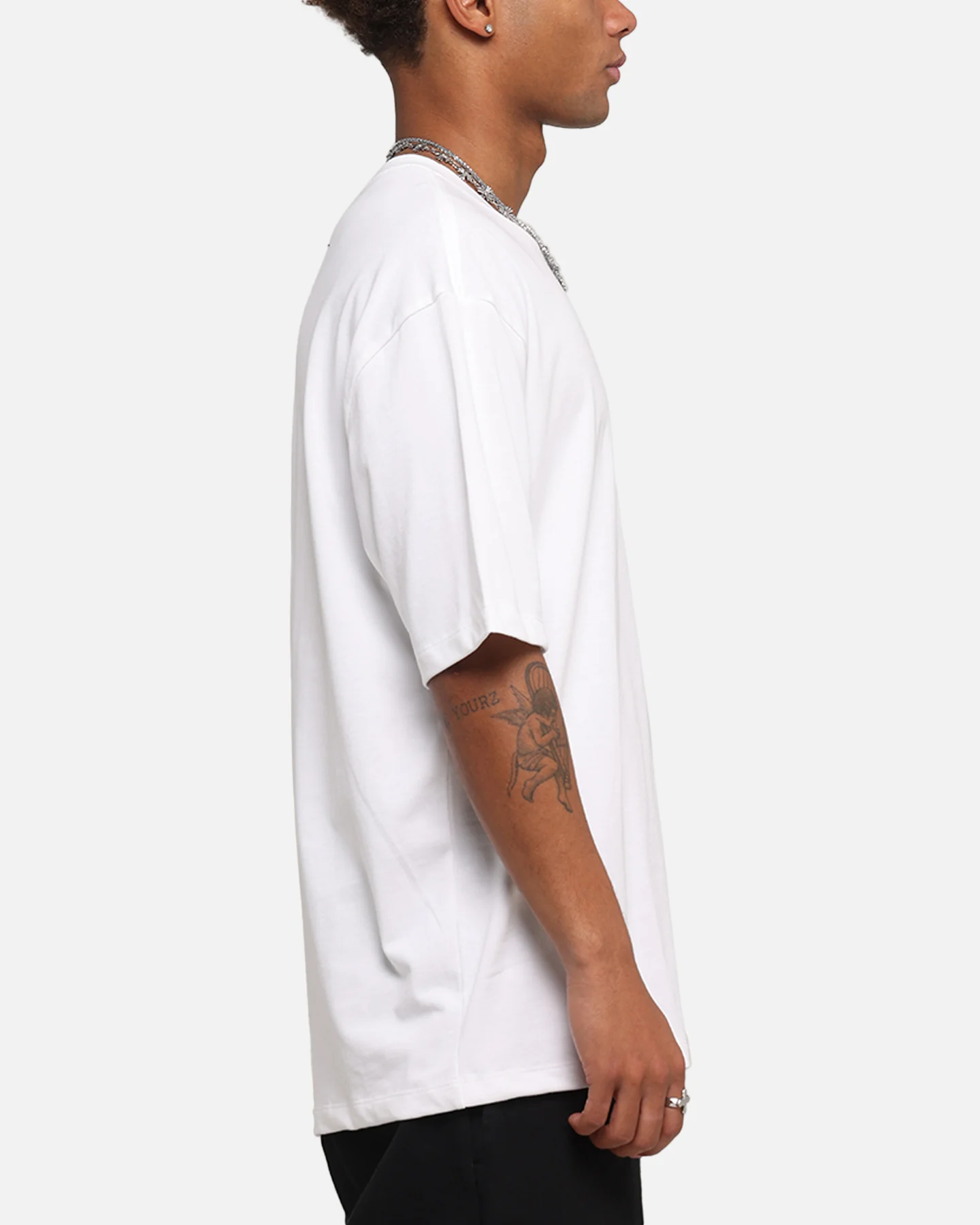 Jordan Brand Sneaker Patch Crewneck T-Shirt White/Varsity Red - Image 4