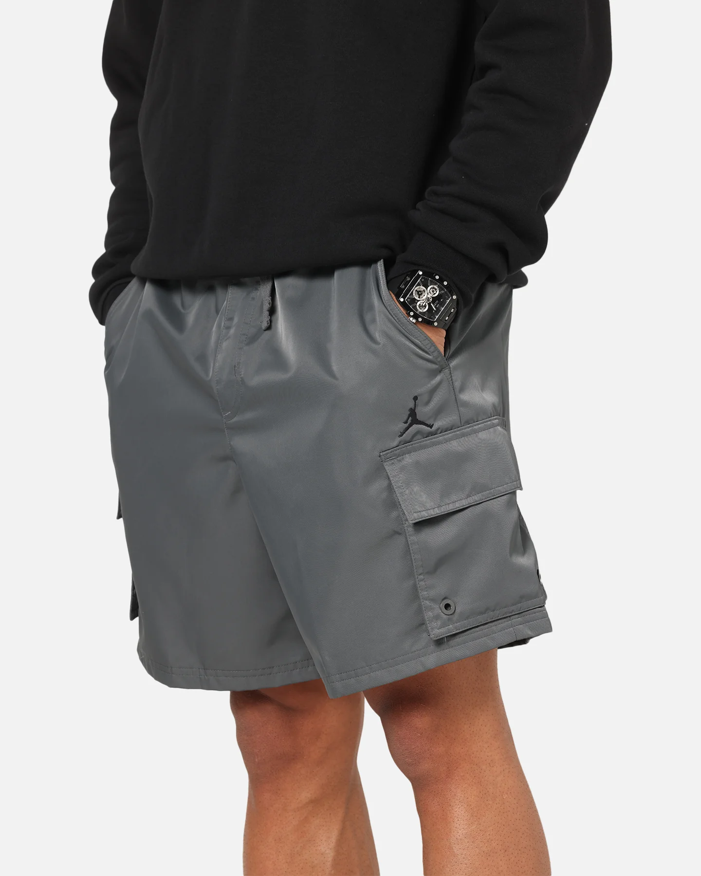 Jordan Brooklyn Cargo Shorts Iron Grey - Image 4