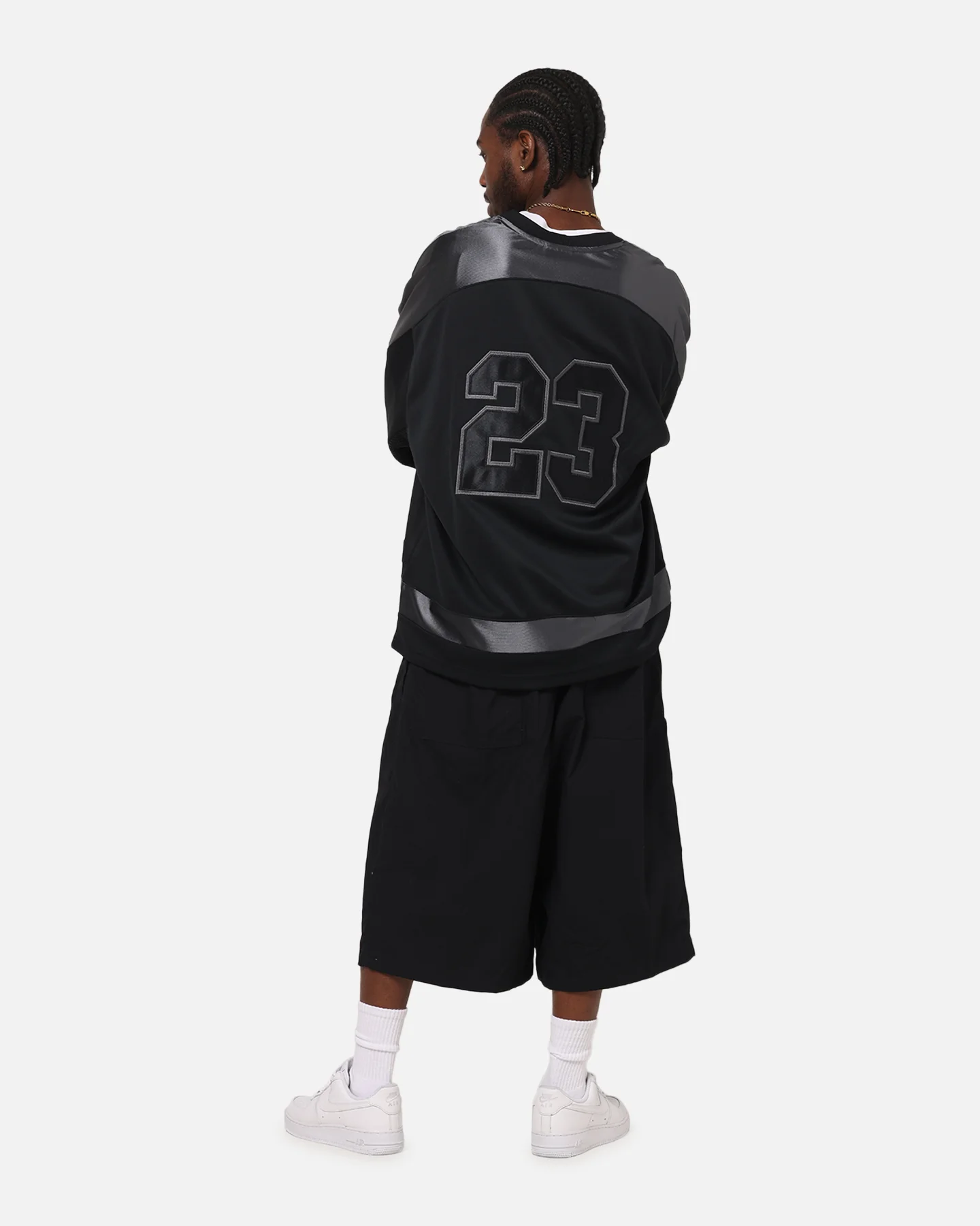 Jordan Brooklyn Collegiate Hockey Jersey Black/Iron Grey - Image 4