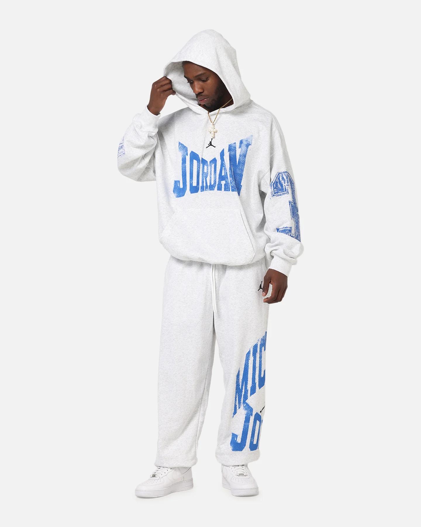 Jordan Brooklyn Collegiate Pants Birch Heather/Black - Image 2