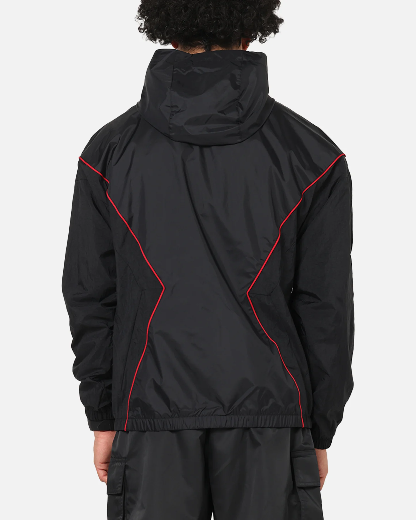 Jordan Brooklyn Draft Jacket Black/Black/Red - Image 3
