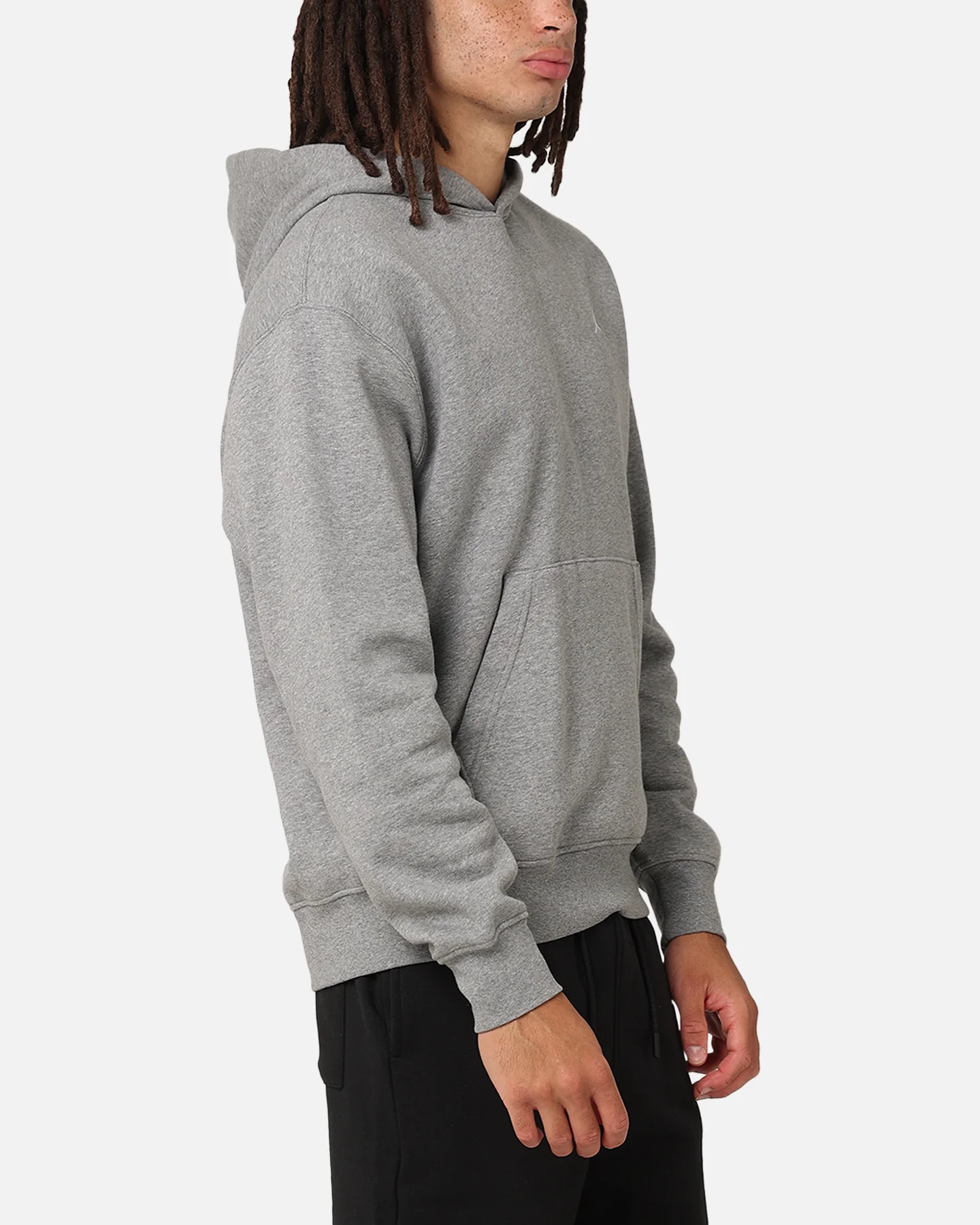Jordan Brooklyn Fleece Pullover Hoodie Carbon Heather/White - Image 4