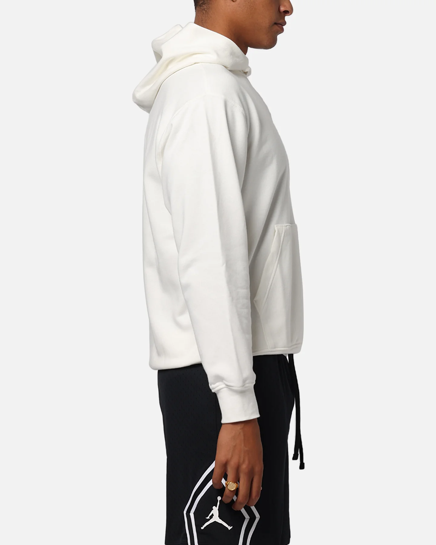 Jordan Brooklyn Fleece Pullover Hoodie Sail/Black - Image 4