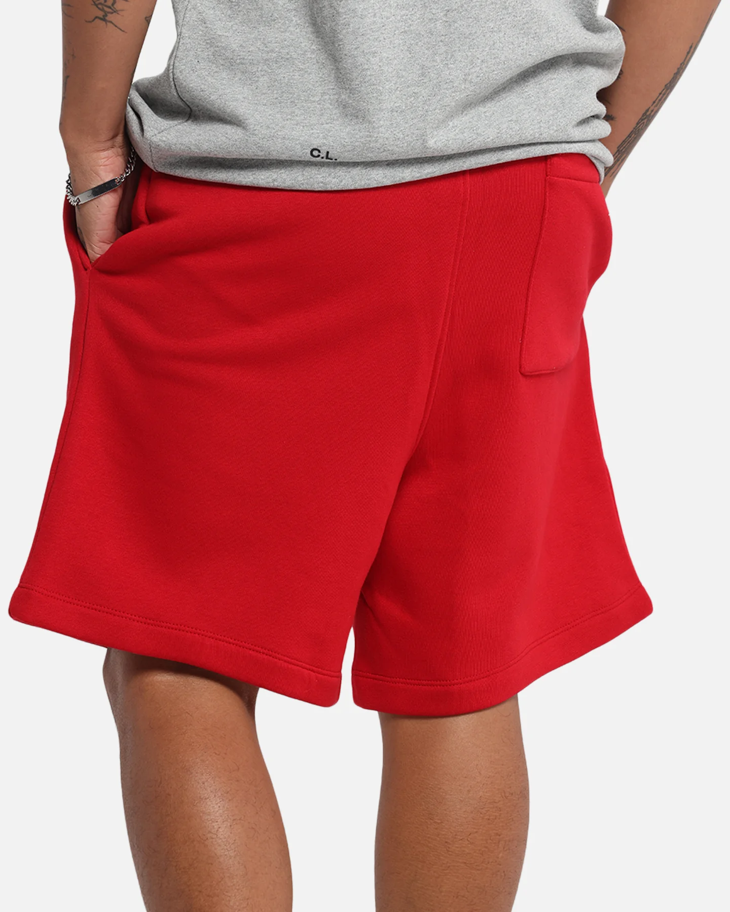 Jordan Brooklyn Fleece Shorts Gym Red/White - Image 4