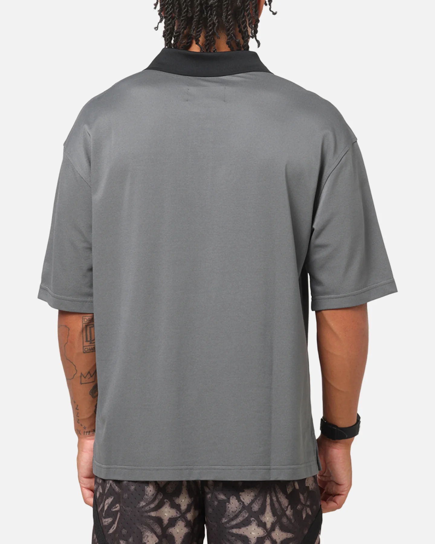 Jordan Brooklyn Polo Top Iron Grey - Image 3
