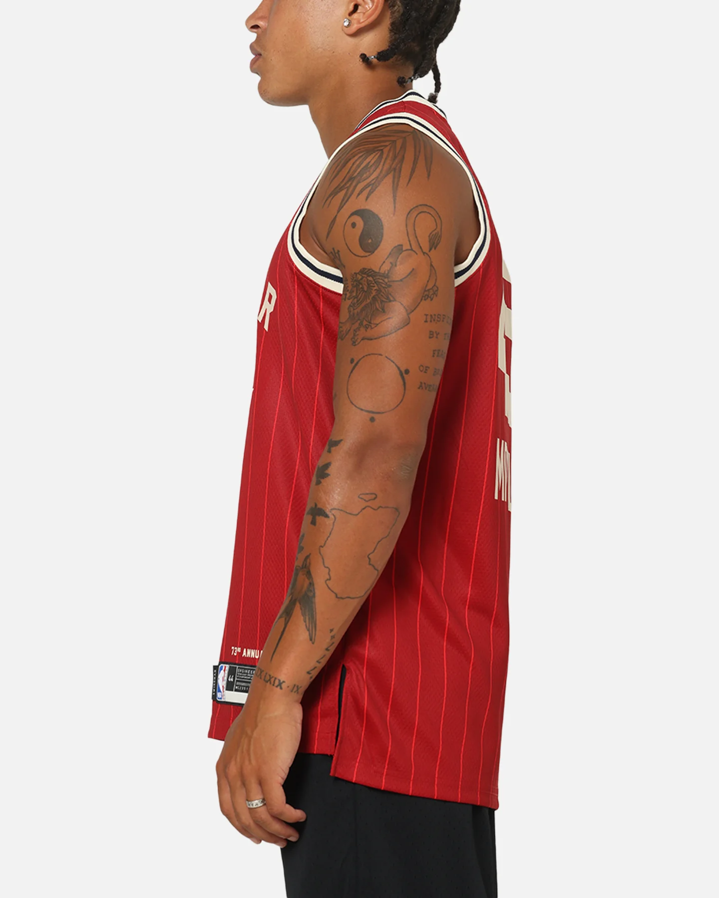 Jordan Donovan Mitchell All-Star 73rd Anniversary Swingman Jersey Team Crimson - Image 6