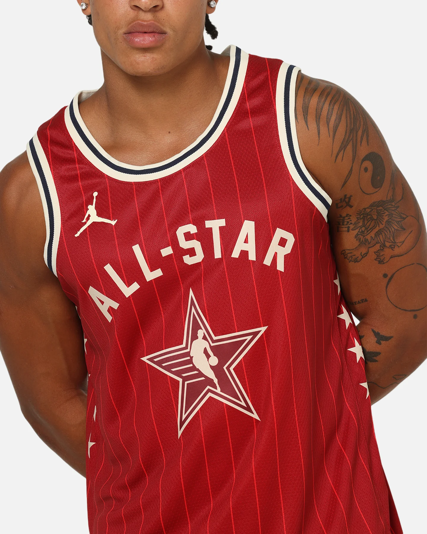 Jordan Donovan Mitchell All-Star 73rd Anniversary Swingman Jersey Team Crimson - Image 7