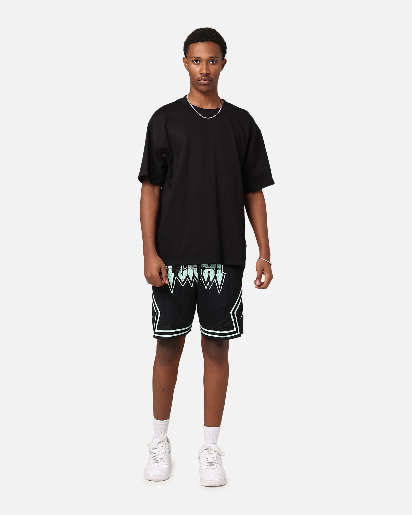 Jordan Dri-Fit Diamond Shorts Black/Mint - Image 2