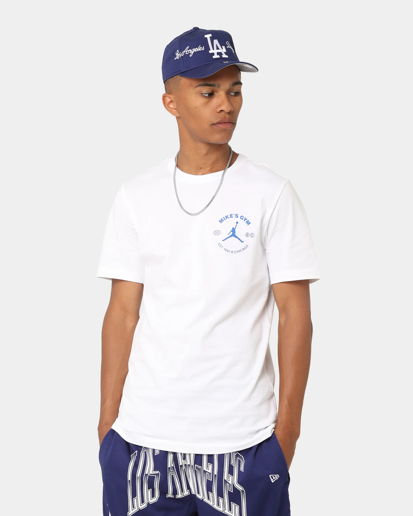 Jordan Dri-FIT Sport Breakfast Club Graphic T-Shirt Hyper Royal/ White - Image 2