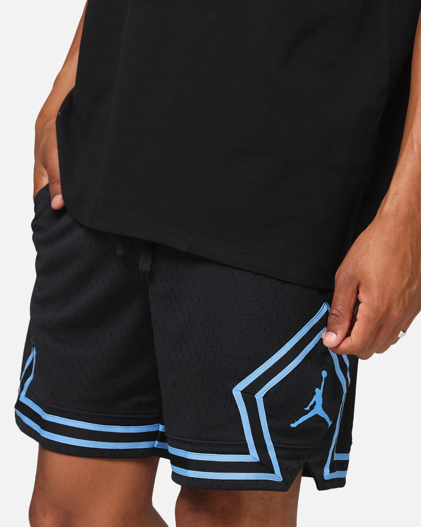 Jordan Dri-FIT Sport Diamond Shorts Black/Blue - Image 4