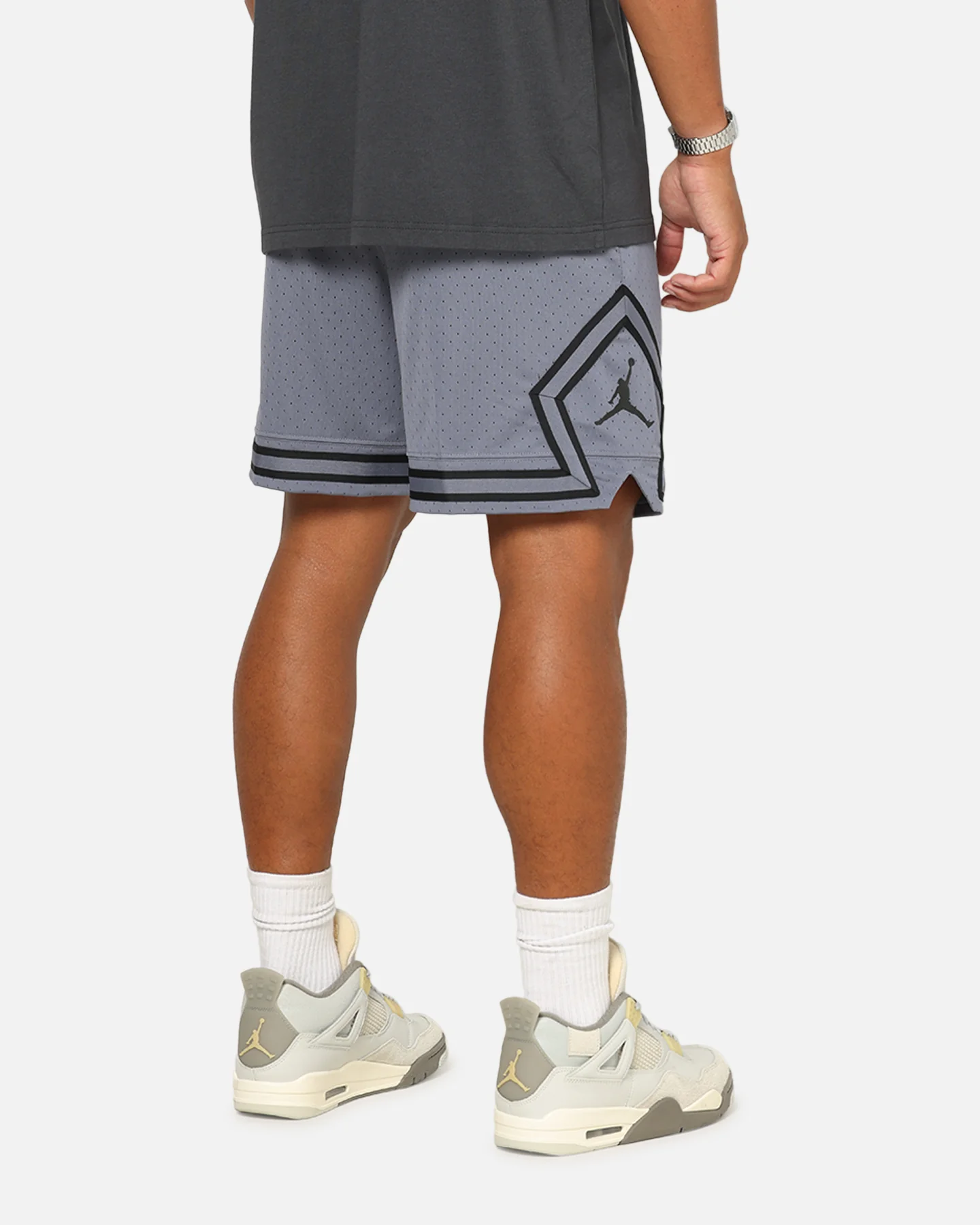 Jordan Dri-FIT Sport Diamond Shorts Light Carbon/Black - Image 4