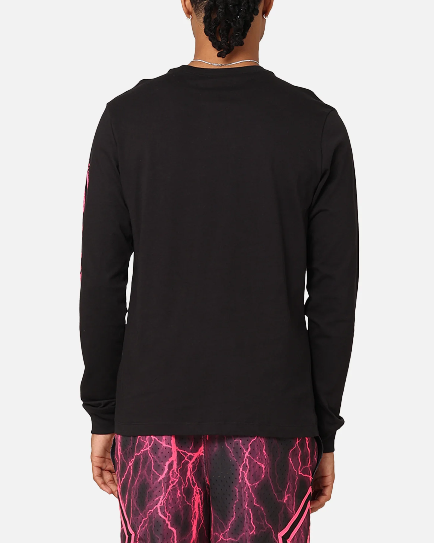 Jordan Dri-FIT Sport Long Sleeve Graphic T-Shirt Black/Hyper Pink - Image 3