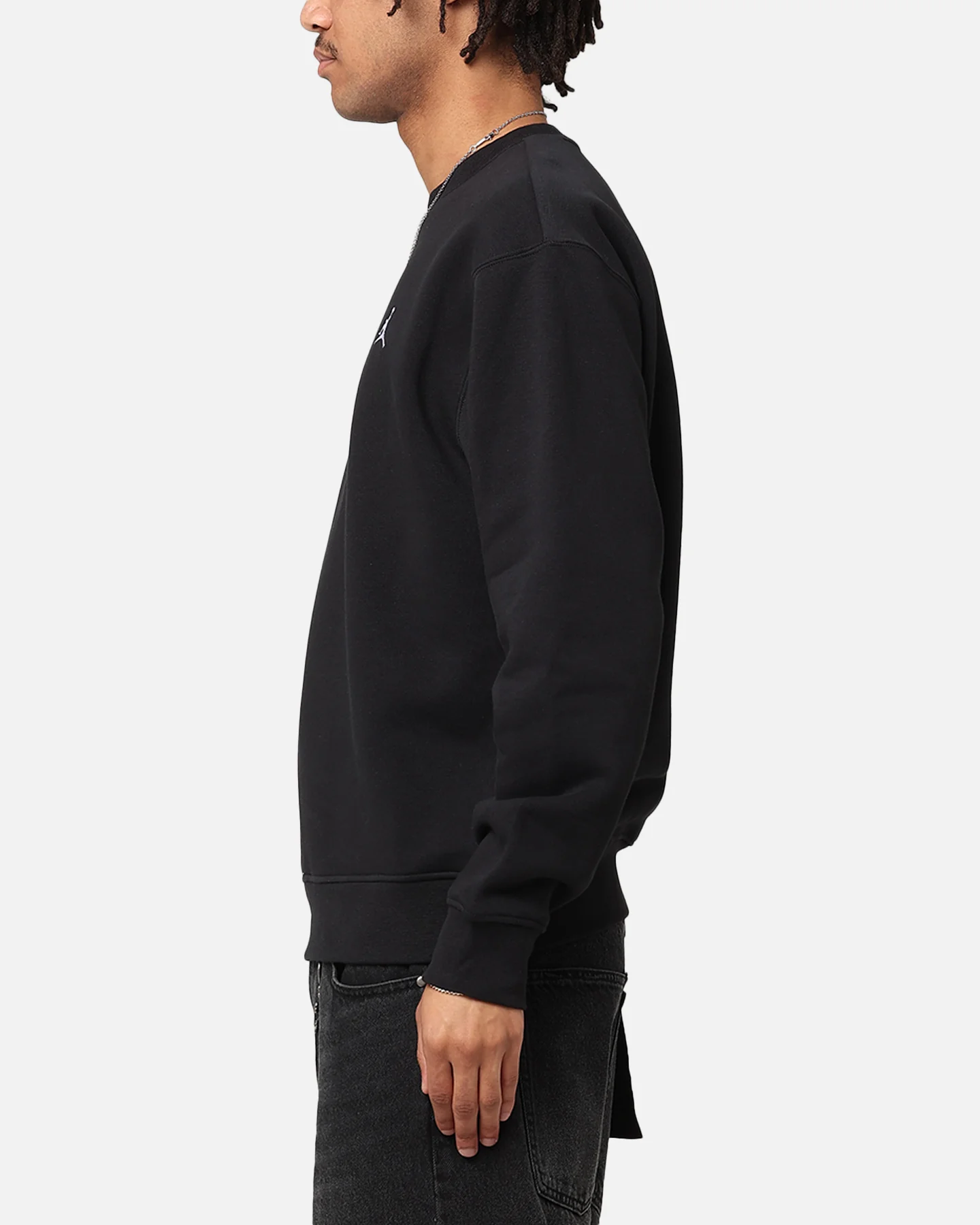 Jordan Essential Brooklyn Fleece Crewneck Black/White - Image 5