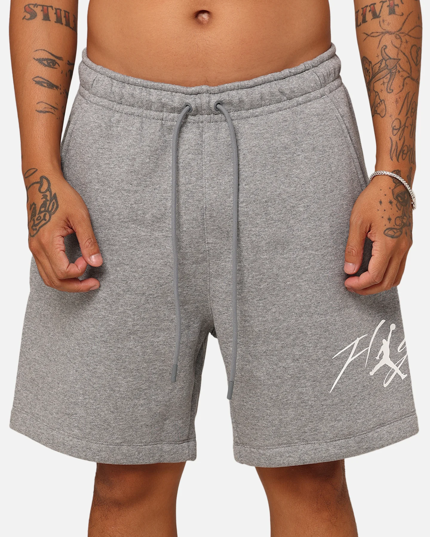 Jordan Essentials Brooklyn Fleece Harbour Shorts Carbon Heather - Image 7