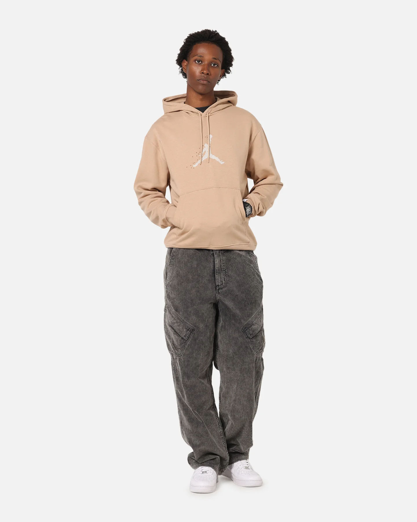 Jordan Essential Fleece Pullover Hoodie Hemp/Sail - Image 3