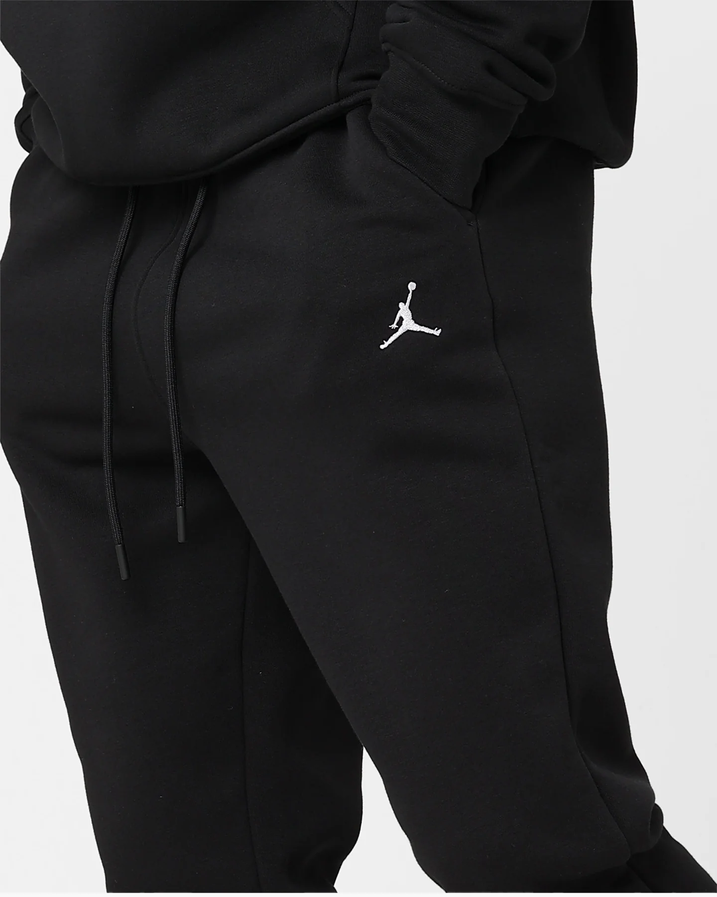 Jordan Essentials Fleece Tracksuit Pants Black/White - Image 4