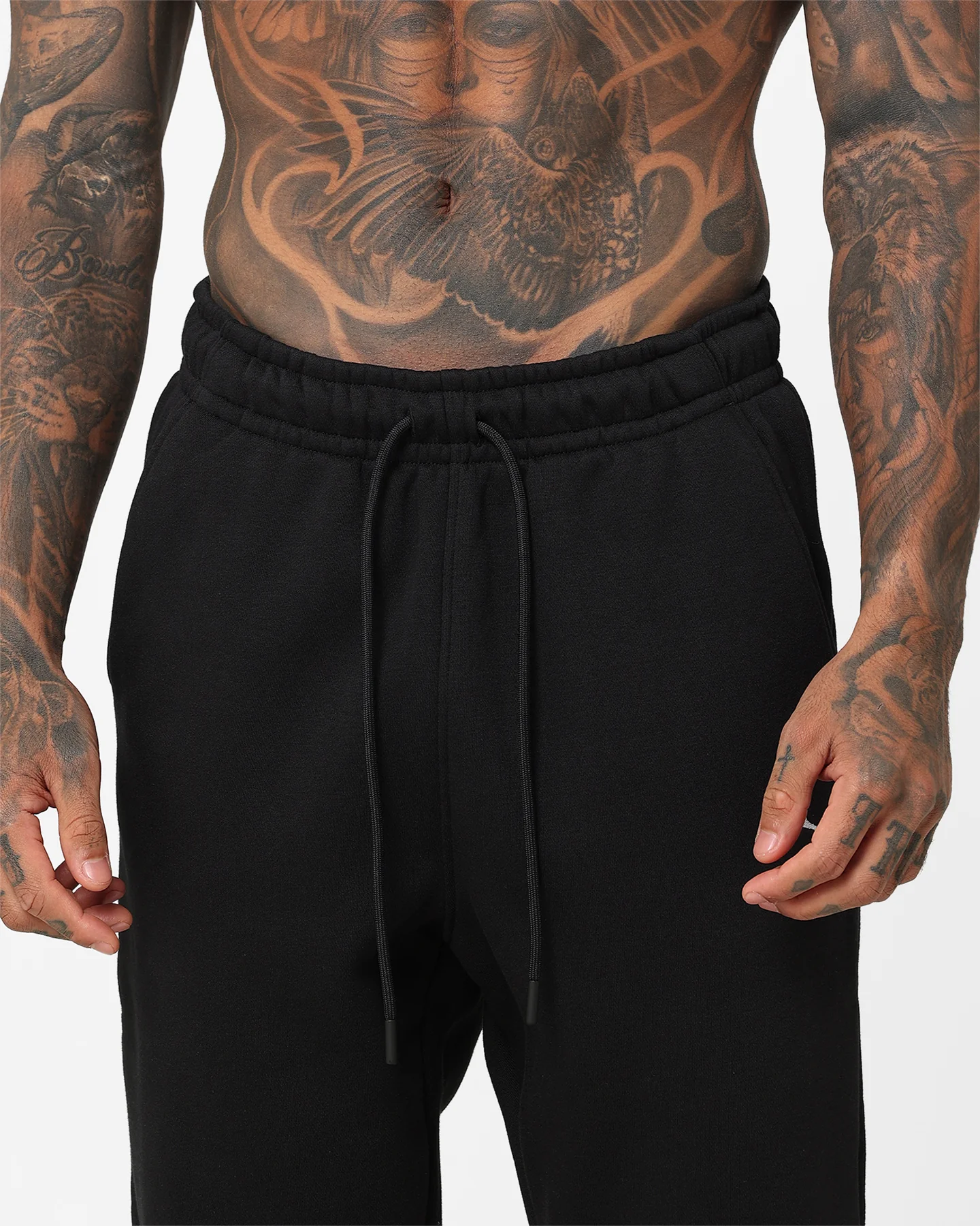 Jordan Essentials Fleece Tracksuit Pants Black/White - Image 7