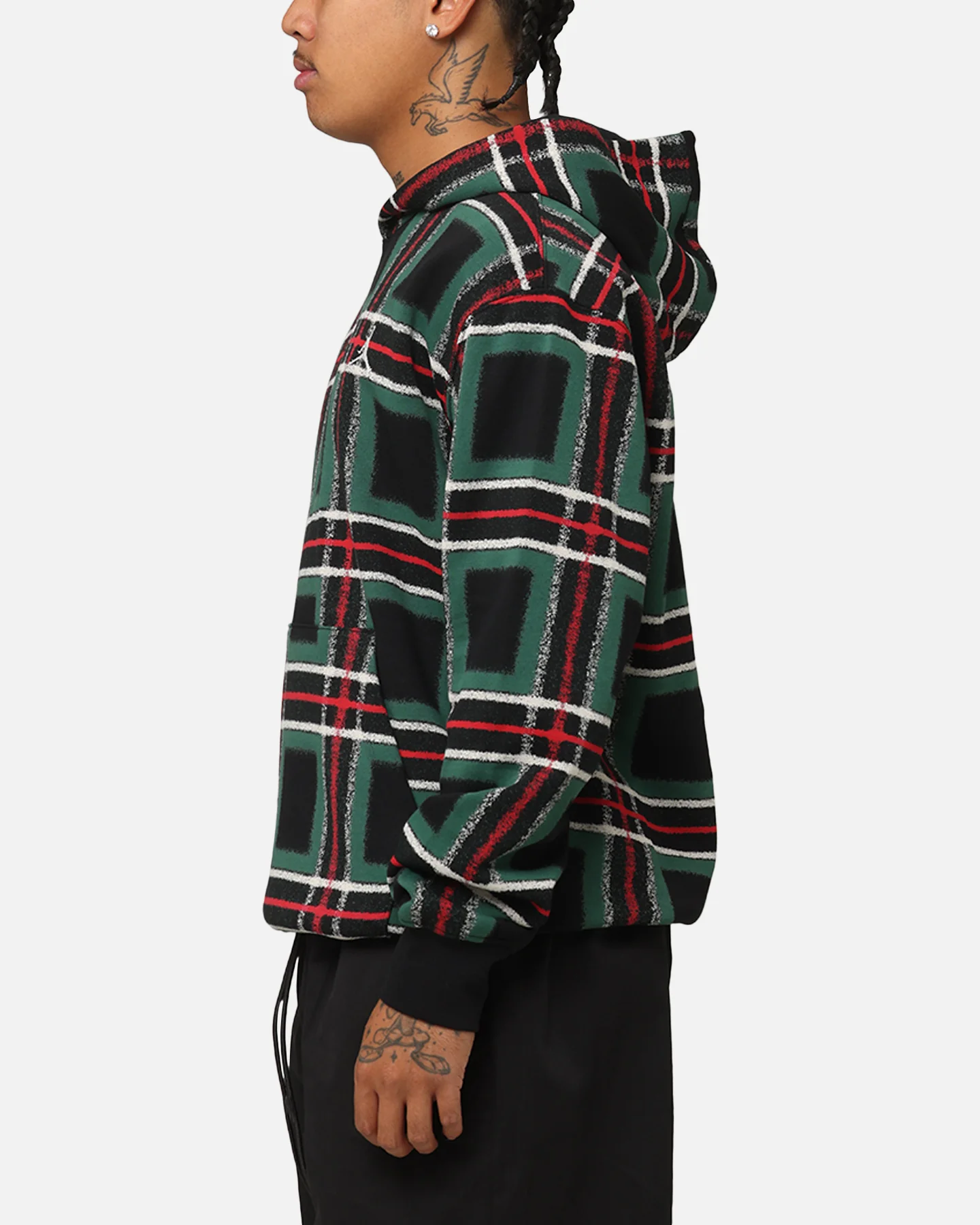 Jordan Essentials Holiday Fleece Pullover Hoodie Black/Sail - Image 5