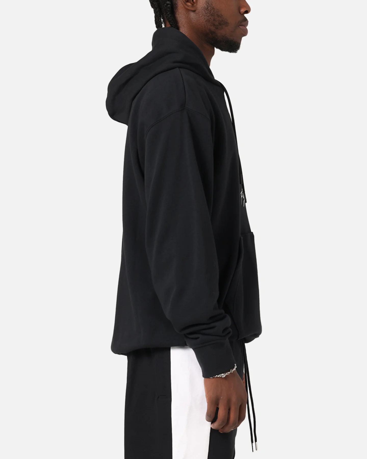 Jordan Essentials Loopback Fleece Pullover Hoodie Black/Red - Image 4