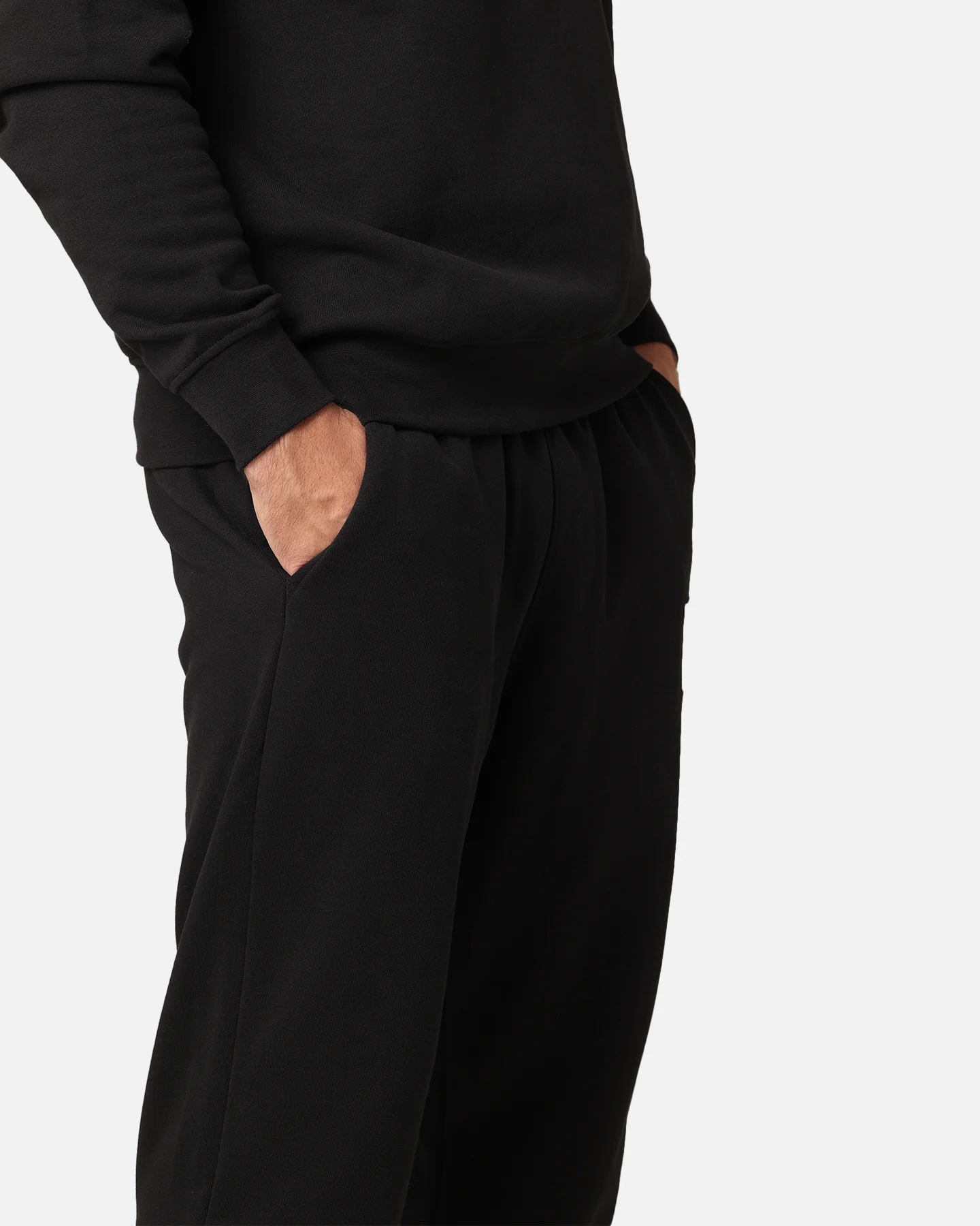 Jordan Essentials Statement Flight Fleece Sweatpants Black/Sail - Image 3
