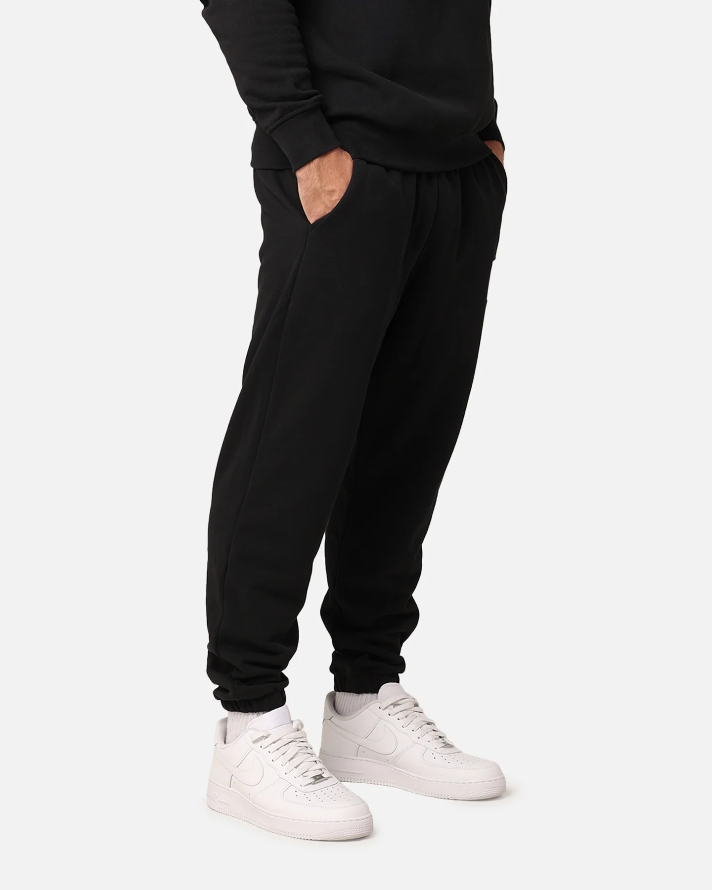 Jordan Essentials Statement Flight Fleece Sweatpants Black/Sail - Image 5