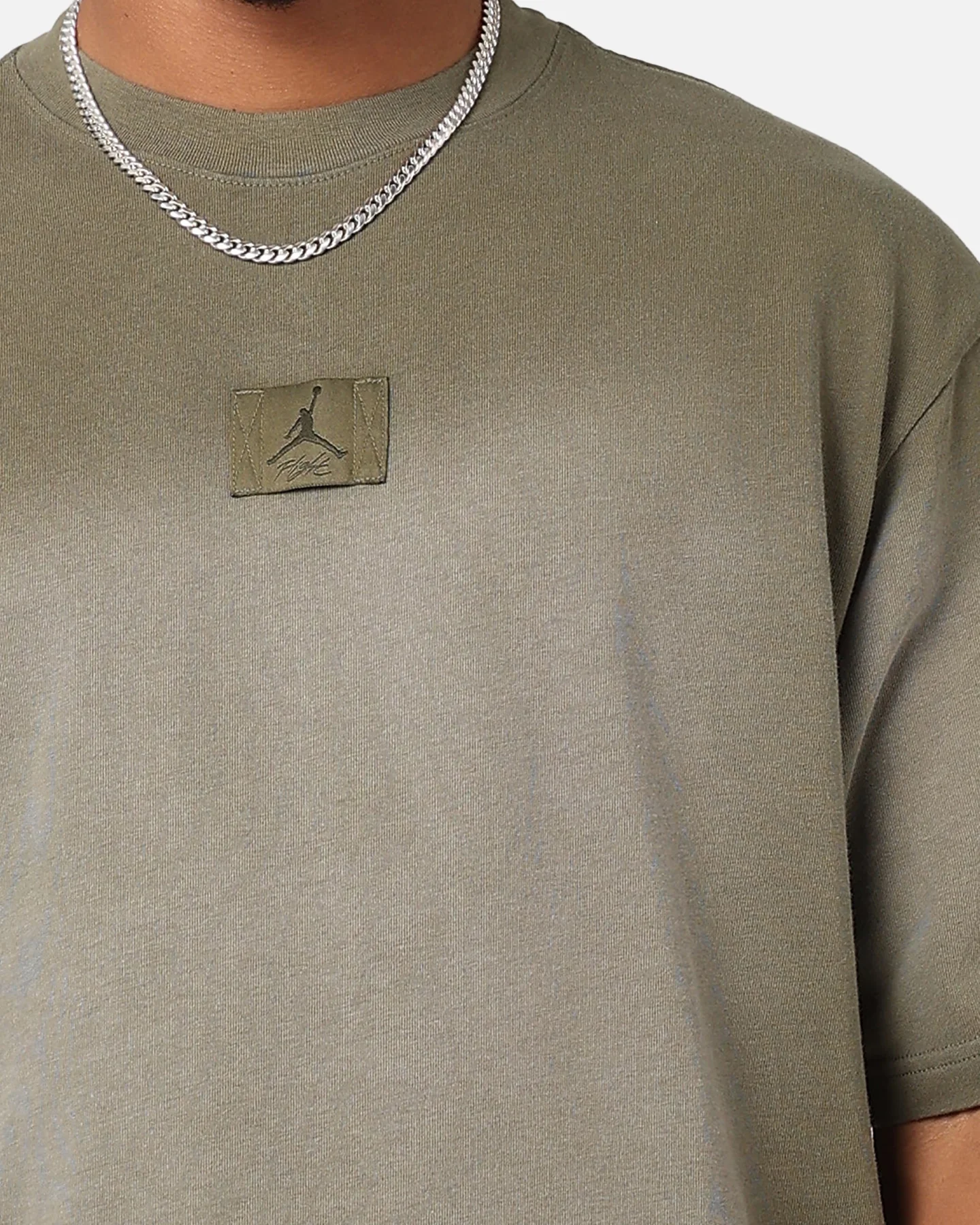 Jordan Flight Essential 85 Crewneck T-Shirt Medium Olive - Image 6