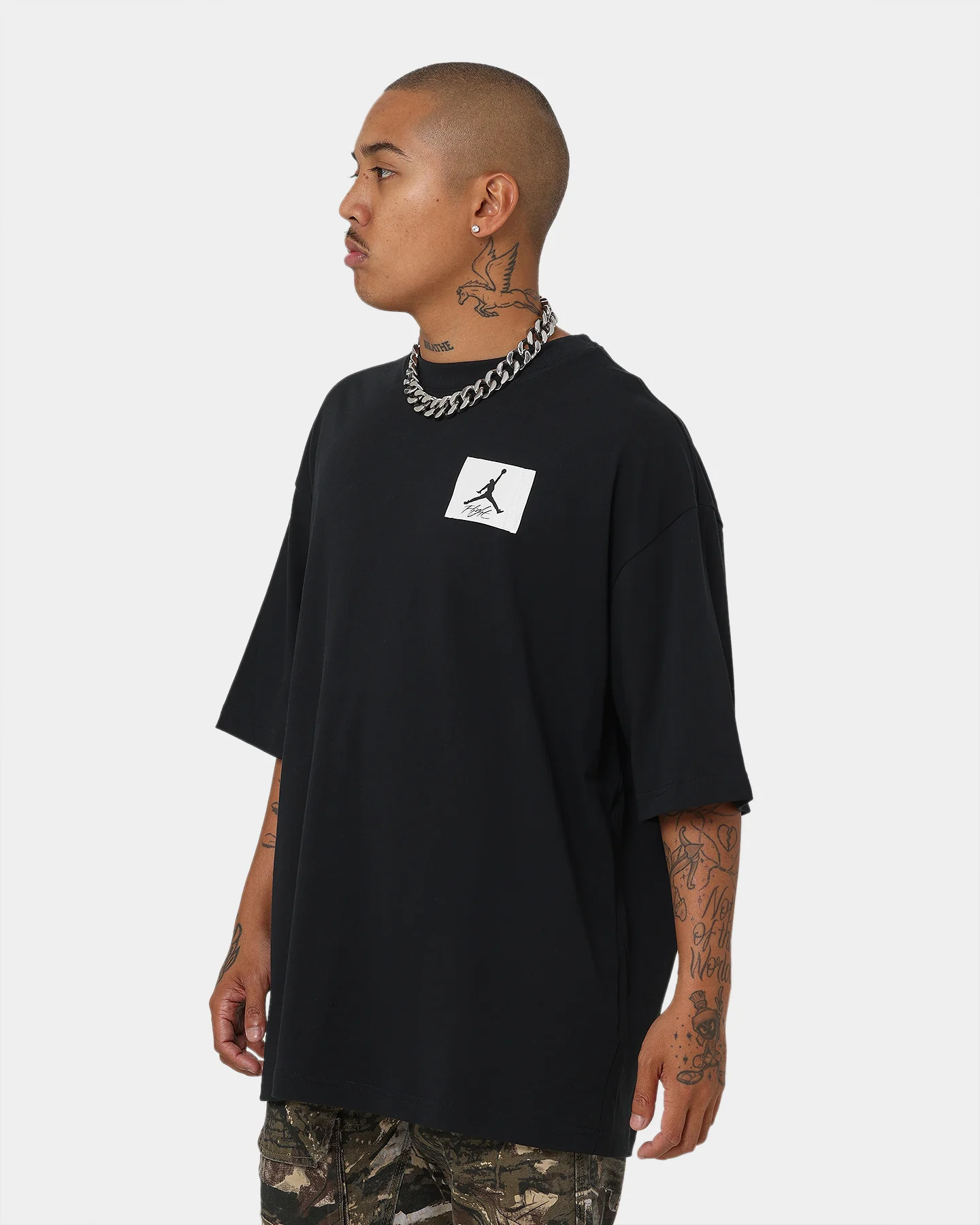 Jordan Flight Essential Oversized T-Shirt Black - Image 6
