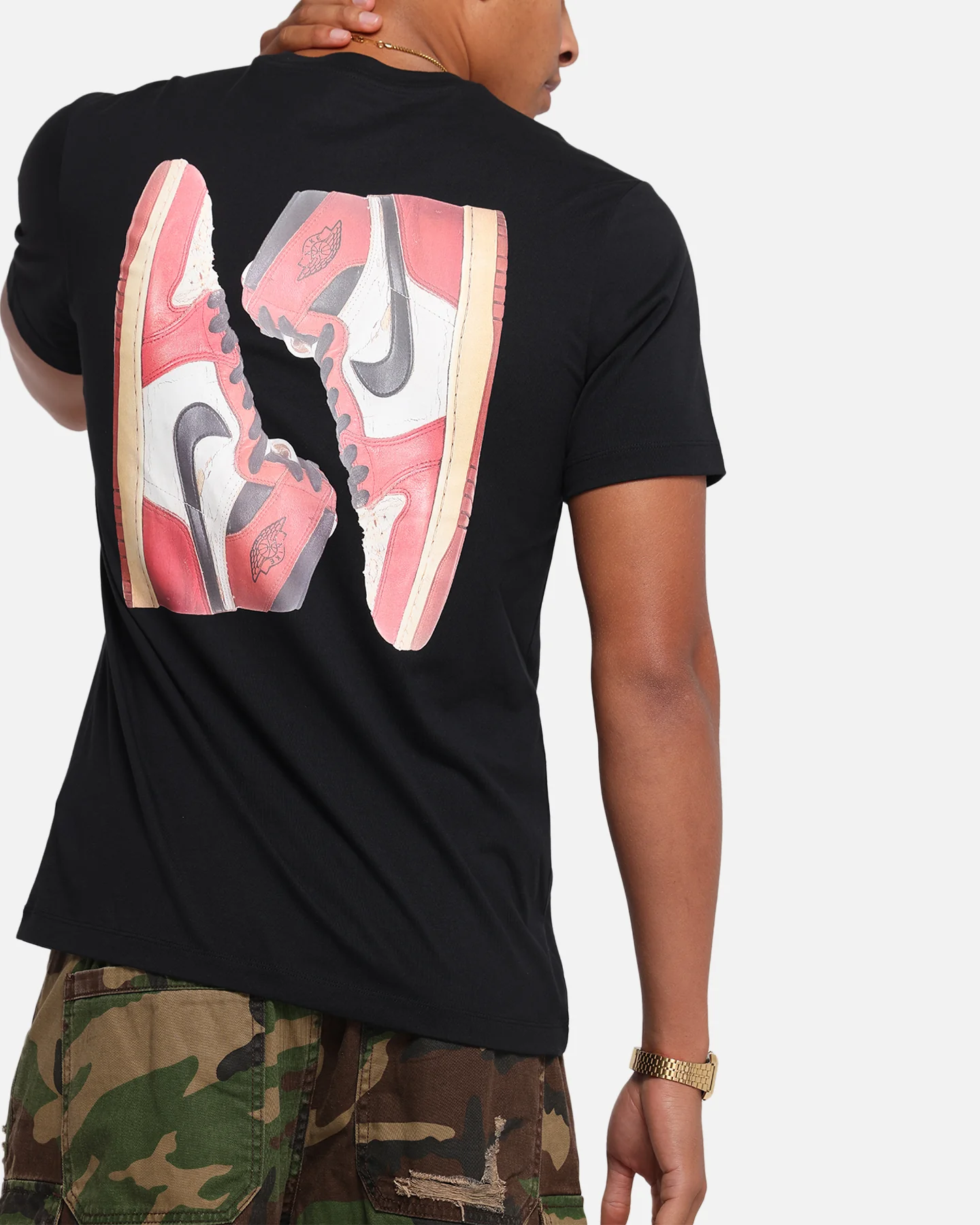 Jordan Flight Essentials AJ1 T-Shirt Black/Sail - Image 7