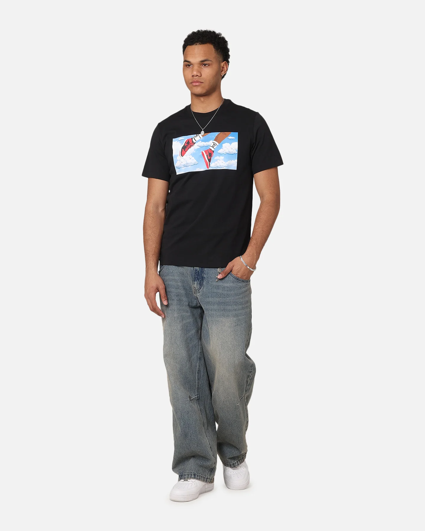 Jordan Flight Essentials T-Shirt Black/White - Image 2