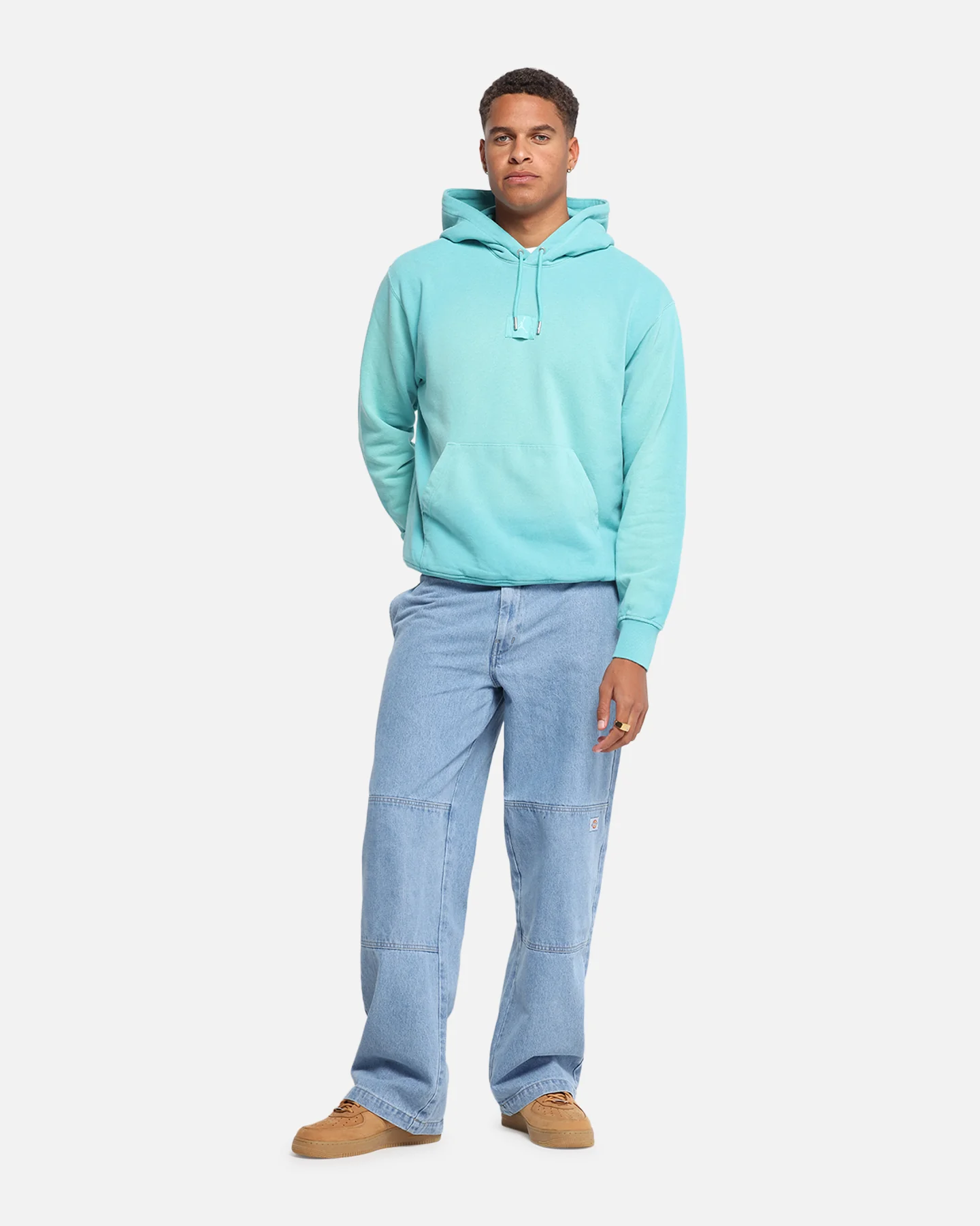Jordan Flight Fleece Pullover Hoodie Teal - Image 2