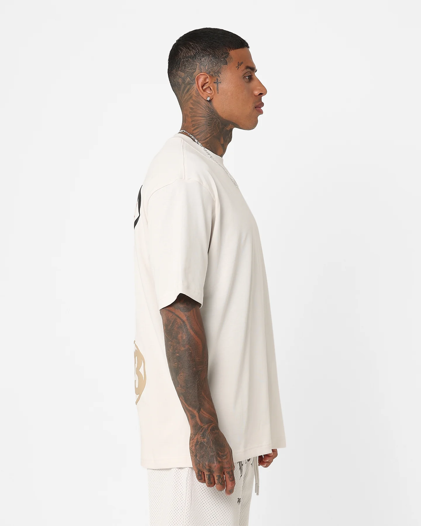 Jordan Flight Heritage 85 Graphic T-Shirt Phantom/Desert/Black - Image 6