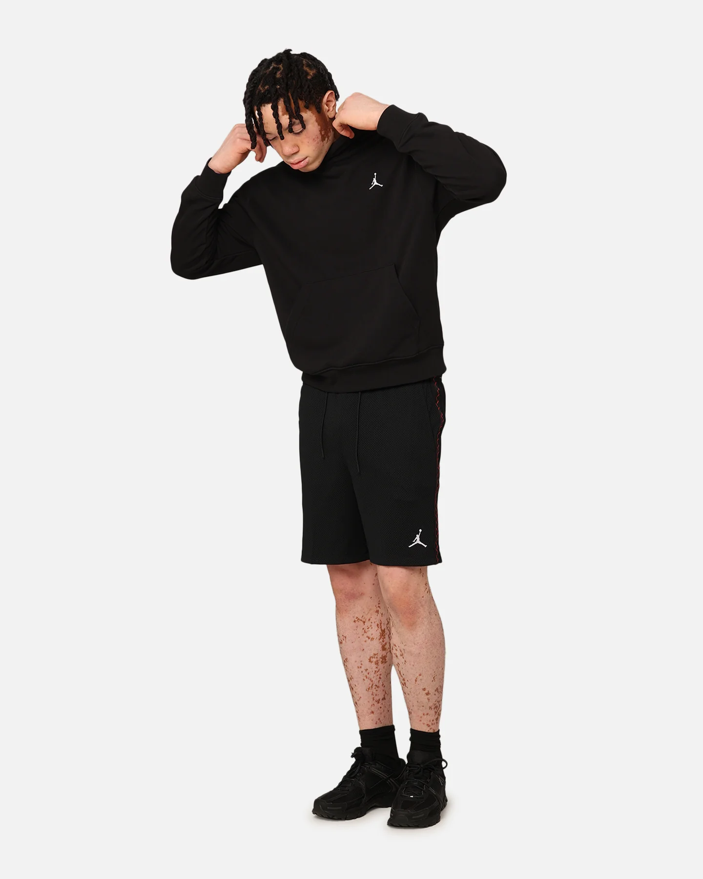 Jordan Flight MVP Mesh Shorts Black/Dune Red - Image 2