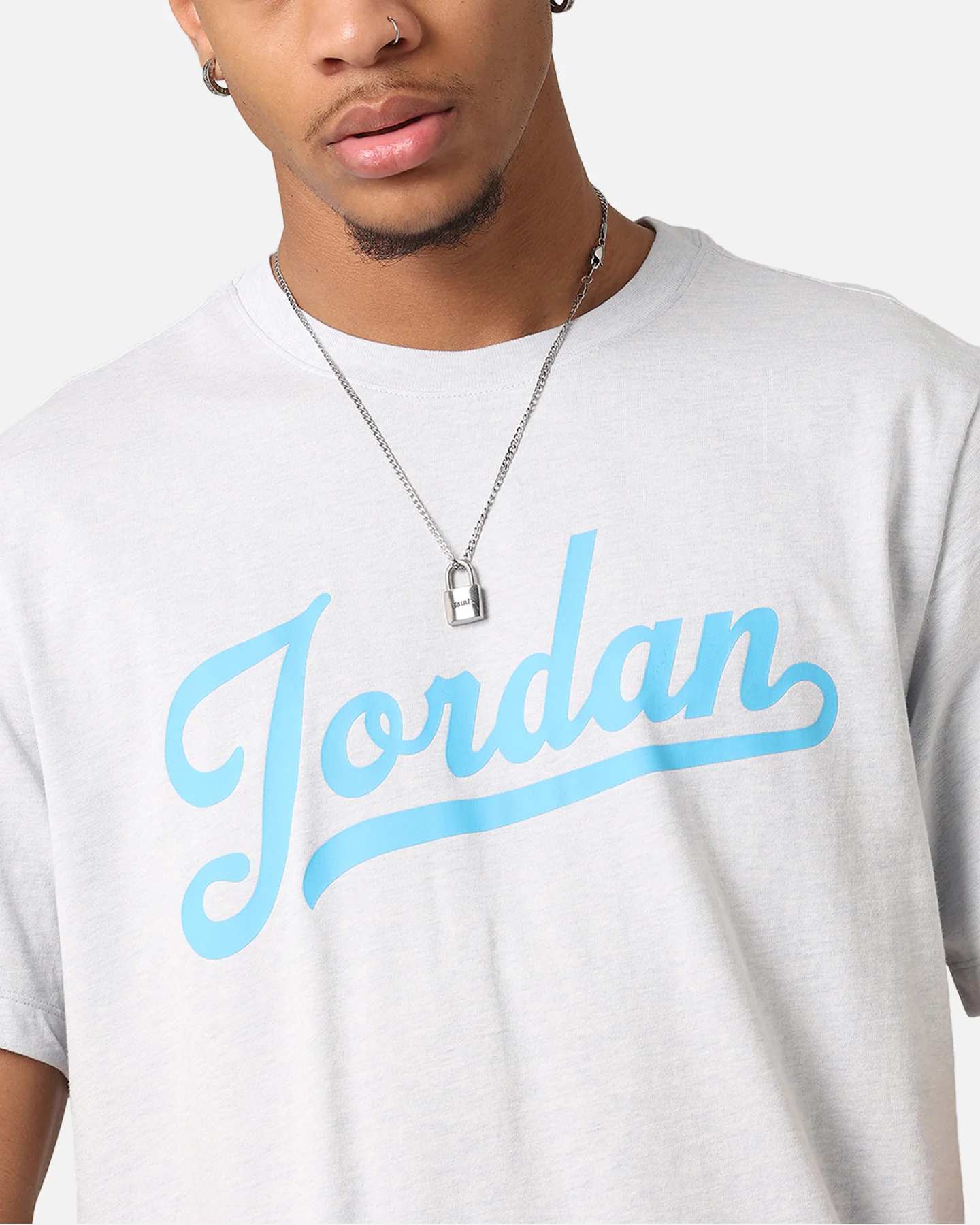 Jordan Flight MVP T-Shirt Pure Platinum/Dk Powder Blue - Image 6