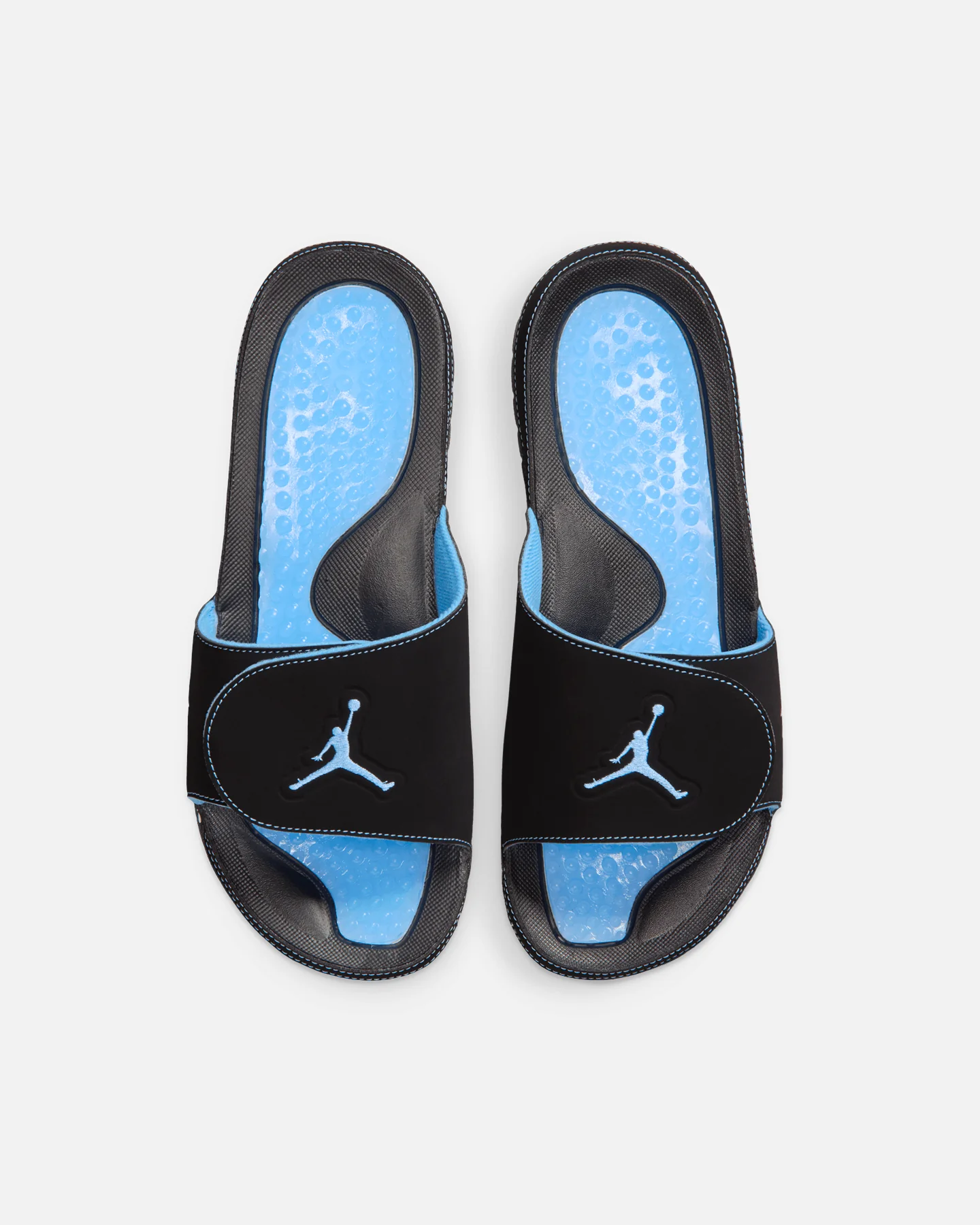 Jordan Hydro 5 Retro Slides Black/Blue - Image 3