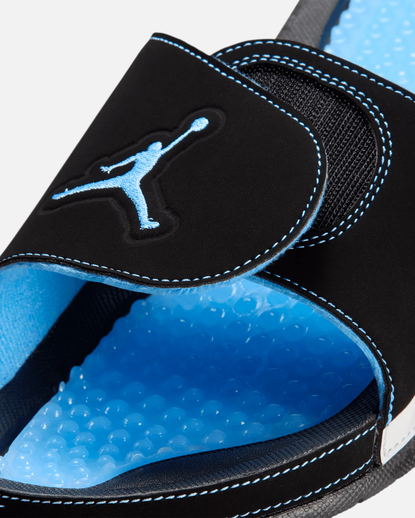 Jordan Hydro 5 Retro Slides Black/Blue - Image 5