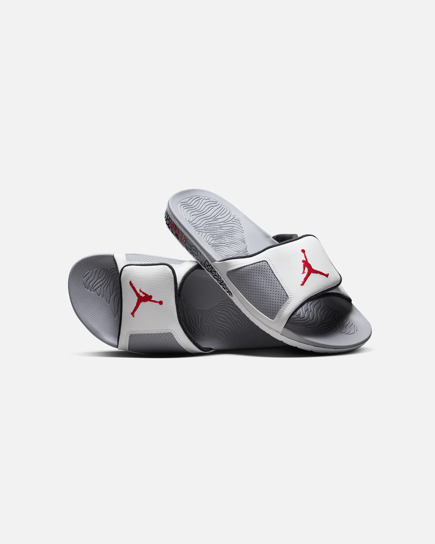 Jordan Hydro III Slides Summit White/Fire Red - Image 4