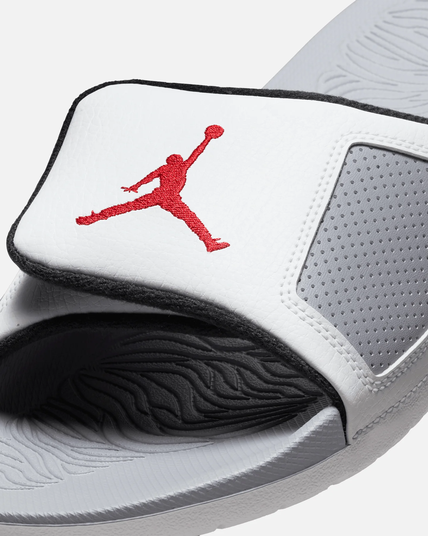 Jordan Hydro III Slides Summit White/Fire Red - Image 5