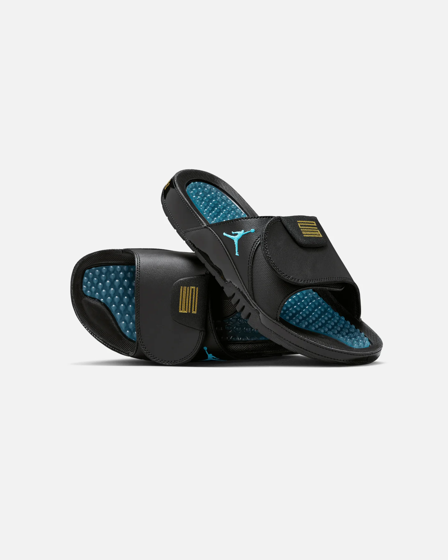 Jordan Hydro XI Slides Black/Blue - Image 2