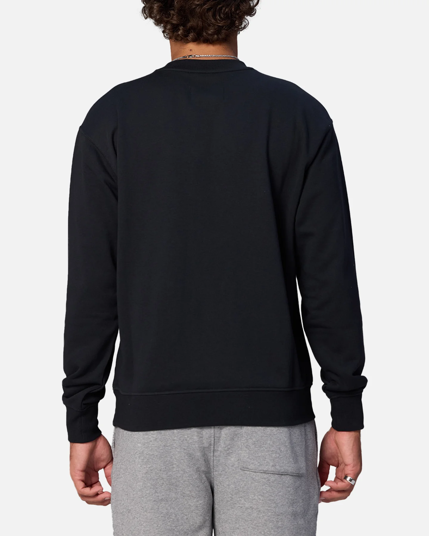 Jordan Jumpman Brooklyn Fleece Crewneck Sweatshirt Black/White - Image 3
