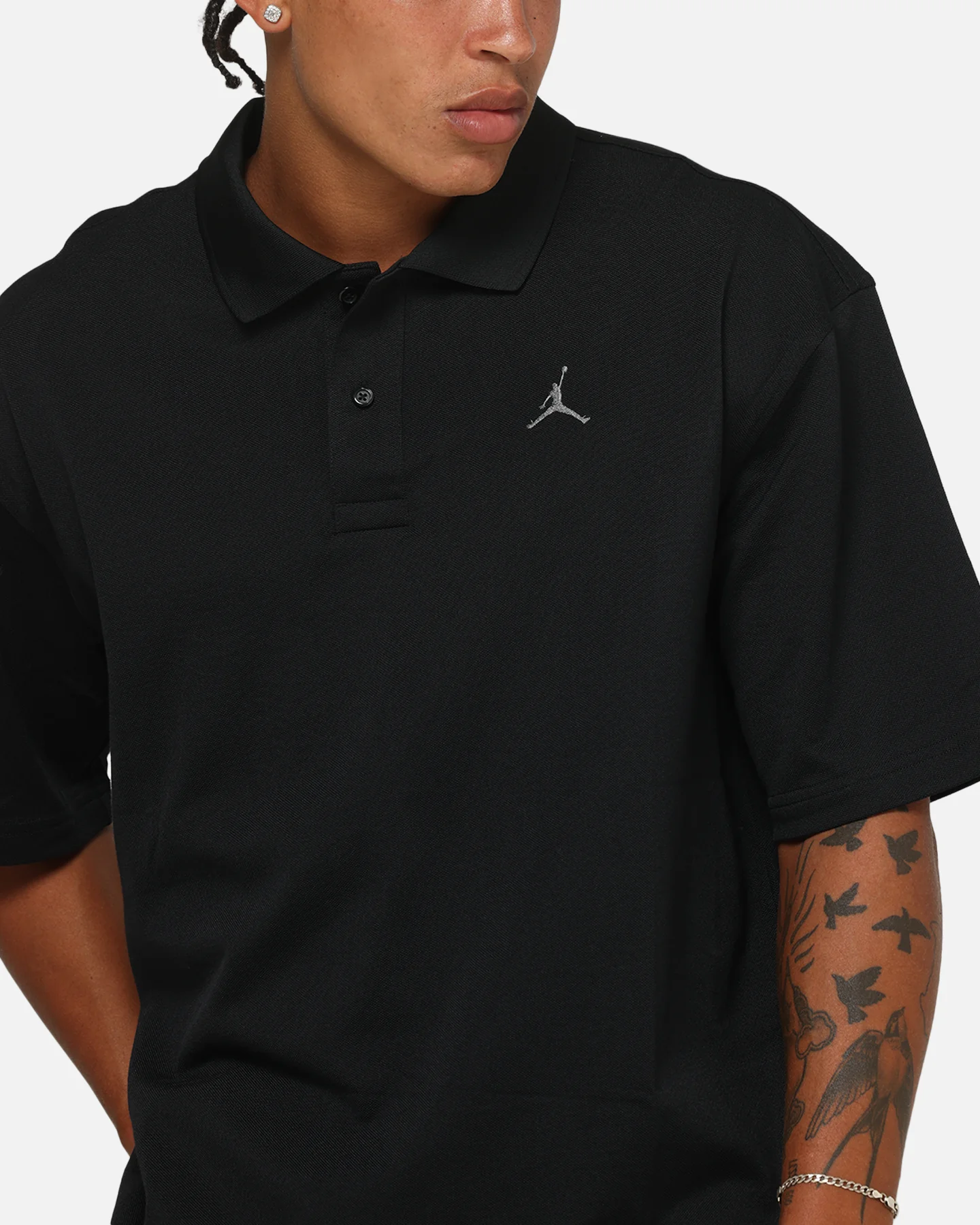 Jordan Jumpman Brooklyn Polo Top Black/Iron Grey - Image 6