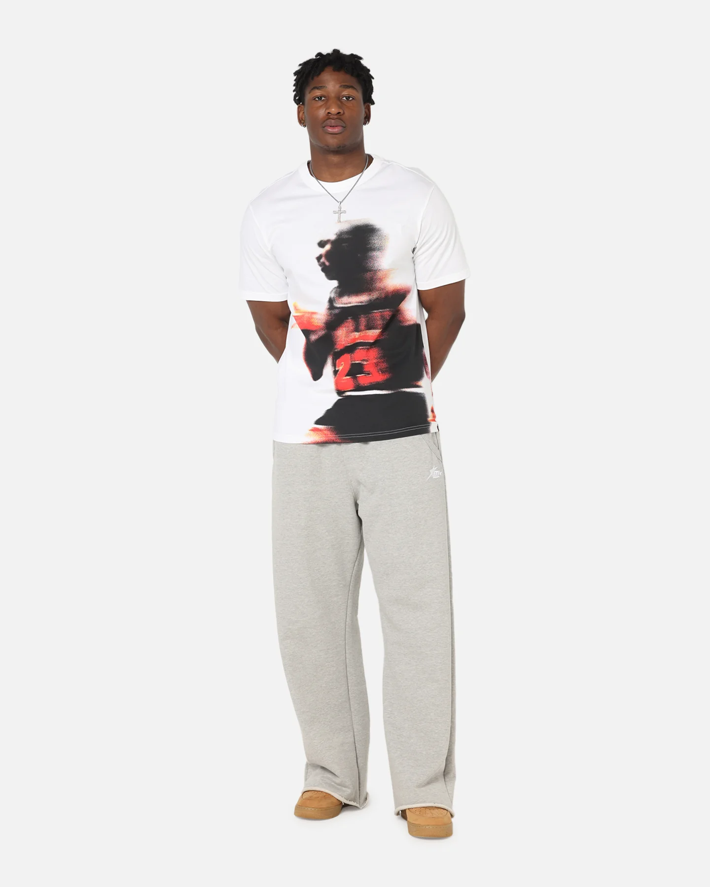 Jordan Jumpman Dri-FIT Sport Graphic T-Shirt White/Black - Image 2