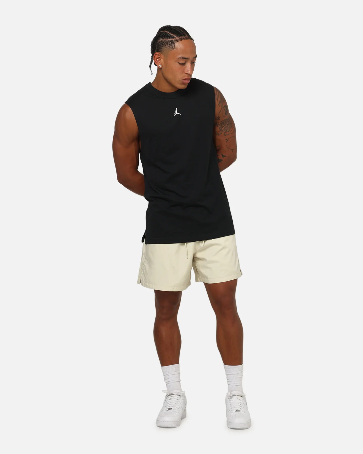 Jordan Jumpman Dri-FIT Sport Sleeveless Top Black/White - Image 2
