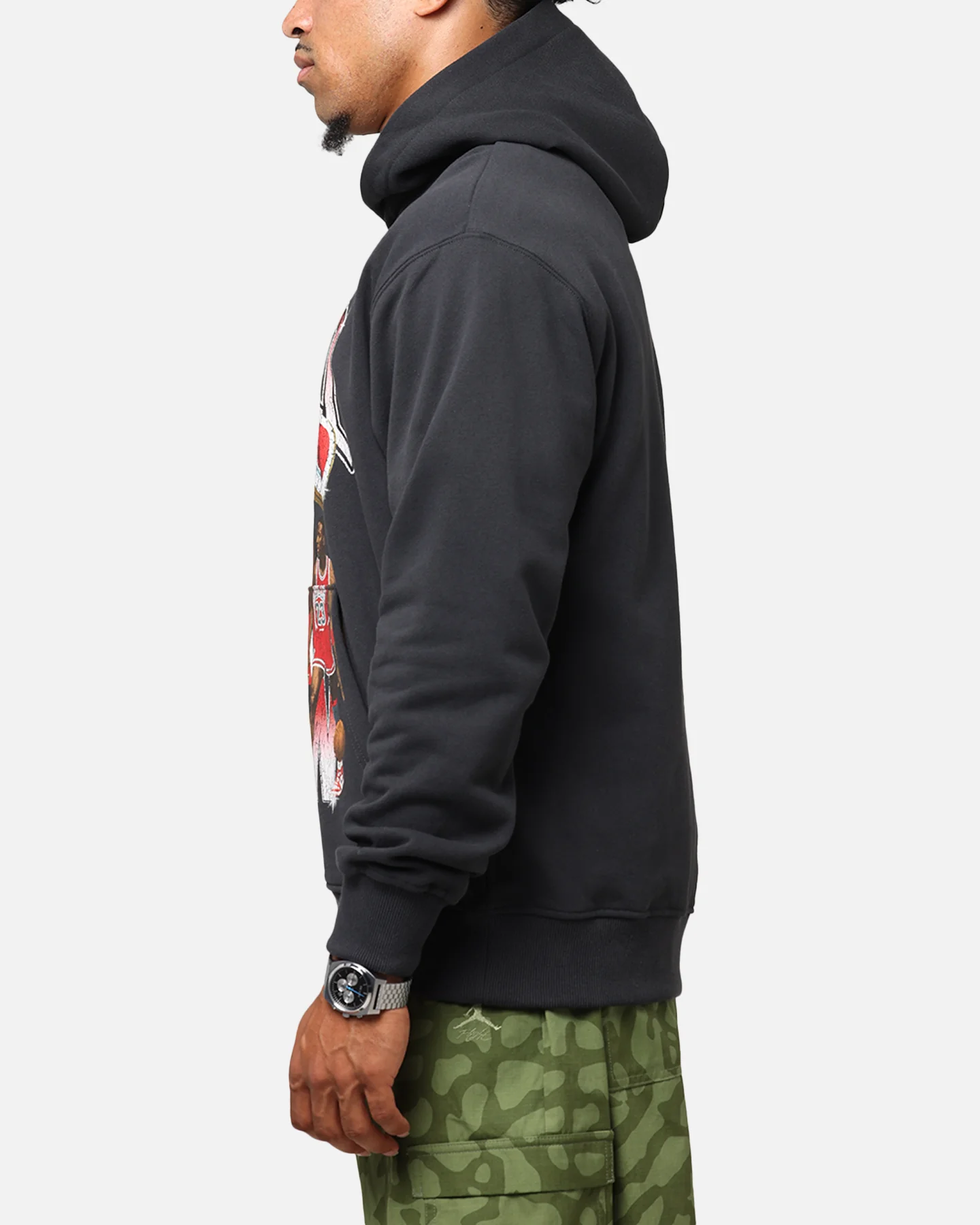 Jordan Jumpman Flight Graphic Fleece Pullover Hoodie Off Noir - Image 5